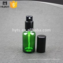 30мл оптовая зеленый эфирное масло стеклянная бутылка с алюминиевой насоса